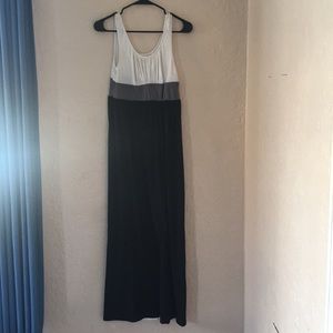 Black white and gray Maxi Dress